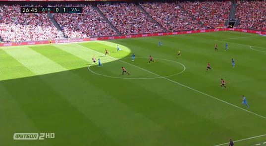 Атлетик - Валенсия - Видео гола Денис Черышев, 27 минута смотреть онлайн